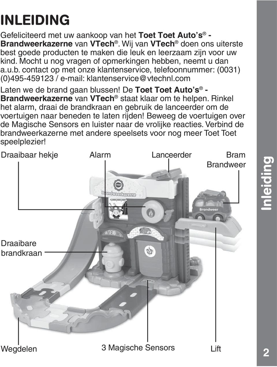 com Laten we de brand gaan blussen! De Toet Toet Auto s - Brandweerkazerne van VTech staat klaar om te helpen.