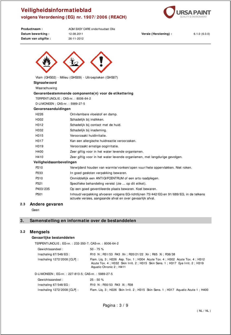 Schadelijk bij contact met de huid. Schadelijk bij inademing. Veroorzaakt huidirritatie. Kan een allergische huidreactie veroorzaken. Veroorzaakt ernstige oogirritatie.