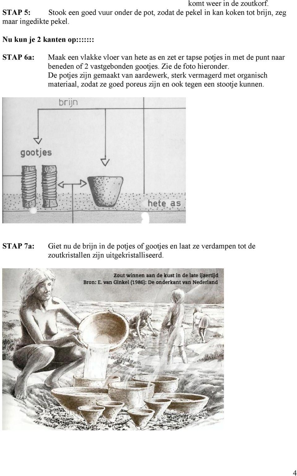 gootjes. Zie de foto hieronder.