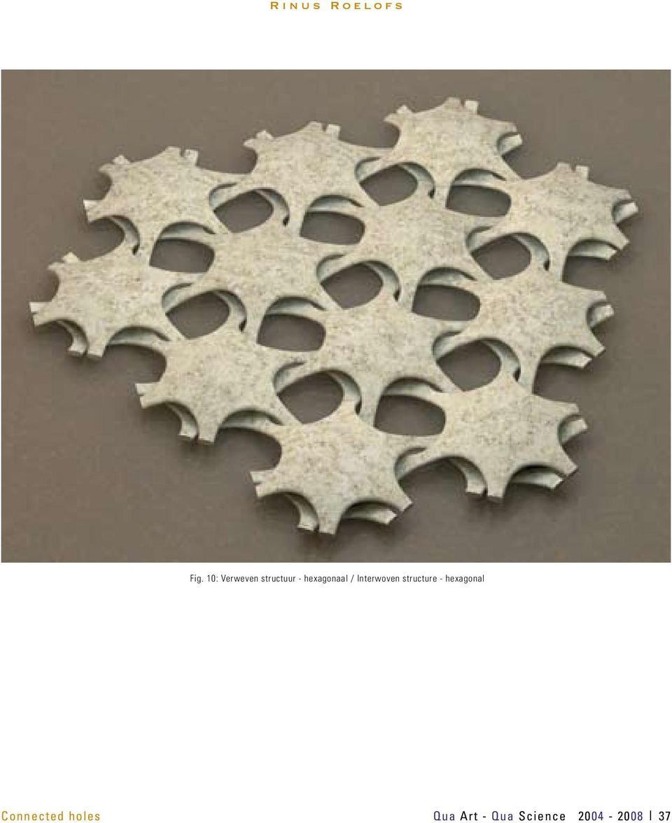hexagonal Connected holes Qua Art -