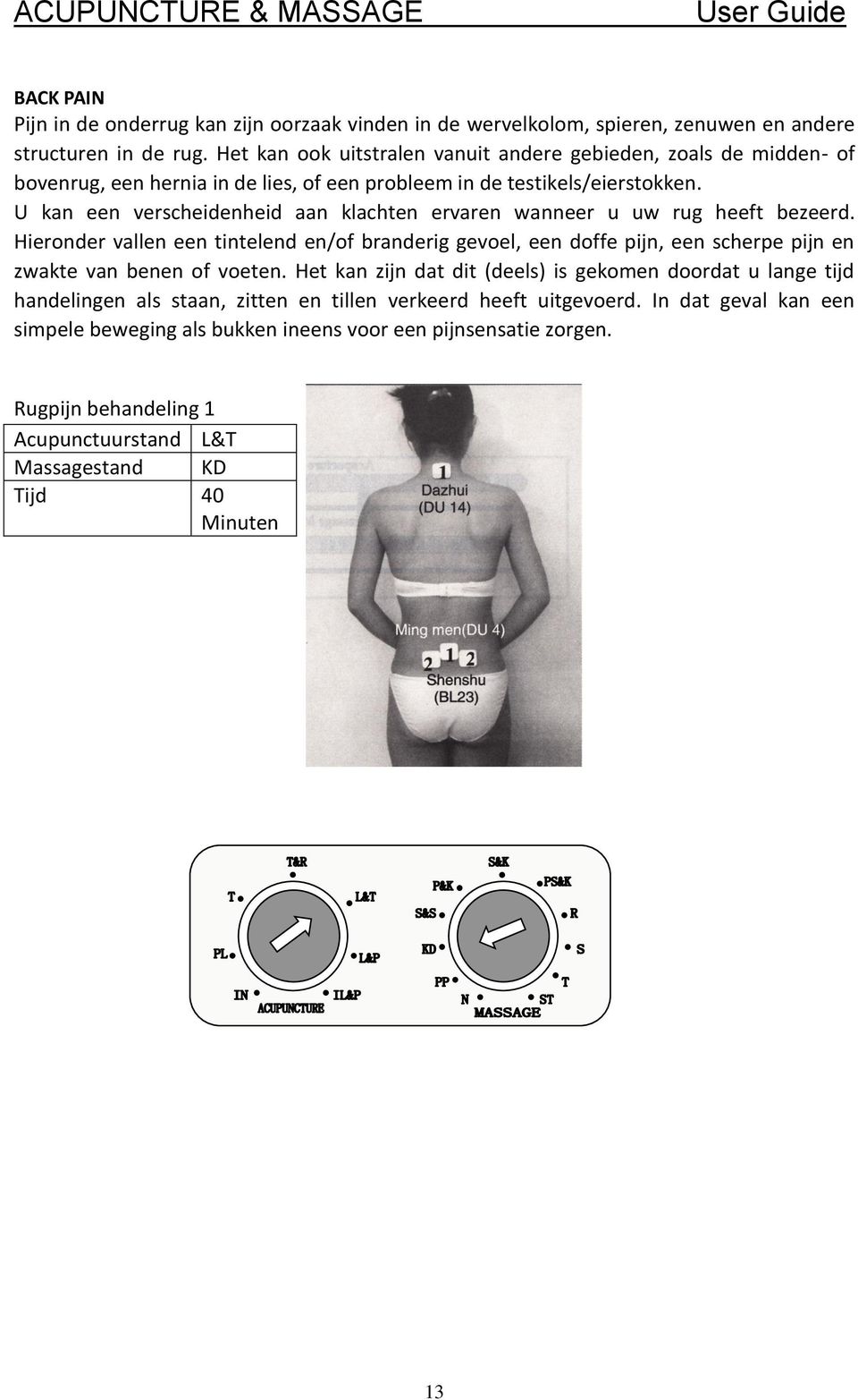 U kan een verscheidenheid aan klachten ervaren wanneer u uw rug heeft bezeerd.