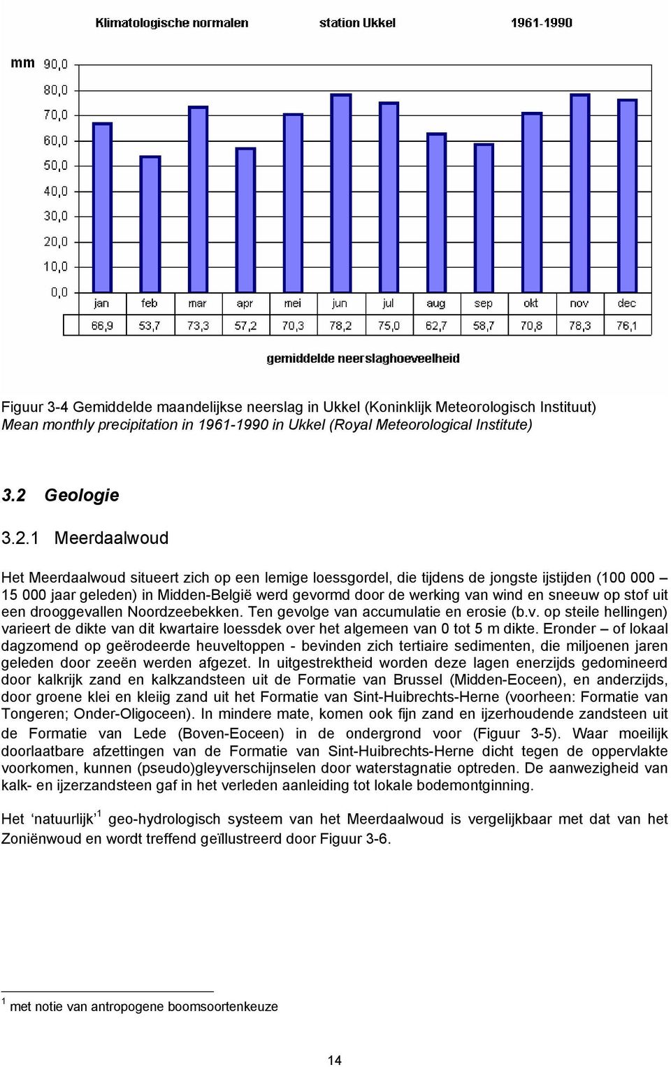 1 Meerdaalwoud Het Meerdaalwoud situeert zich op een lemige loessgordel, die tijdens de jongste ijstijden (100 000 15 000 jaar geleden) in Midden-België werd gevormd door de werking van wind en