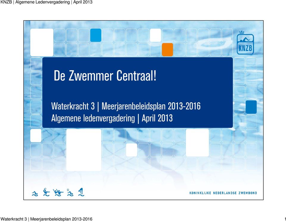 Waterkracht 3 Meerjarenbeleidsplan 2013-2016