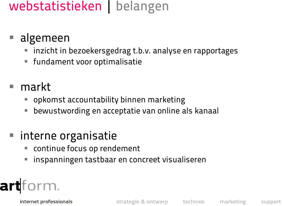 accountability binnen marketing bewustwording en acceptatie van online als