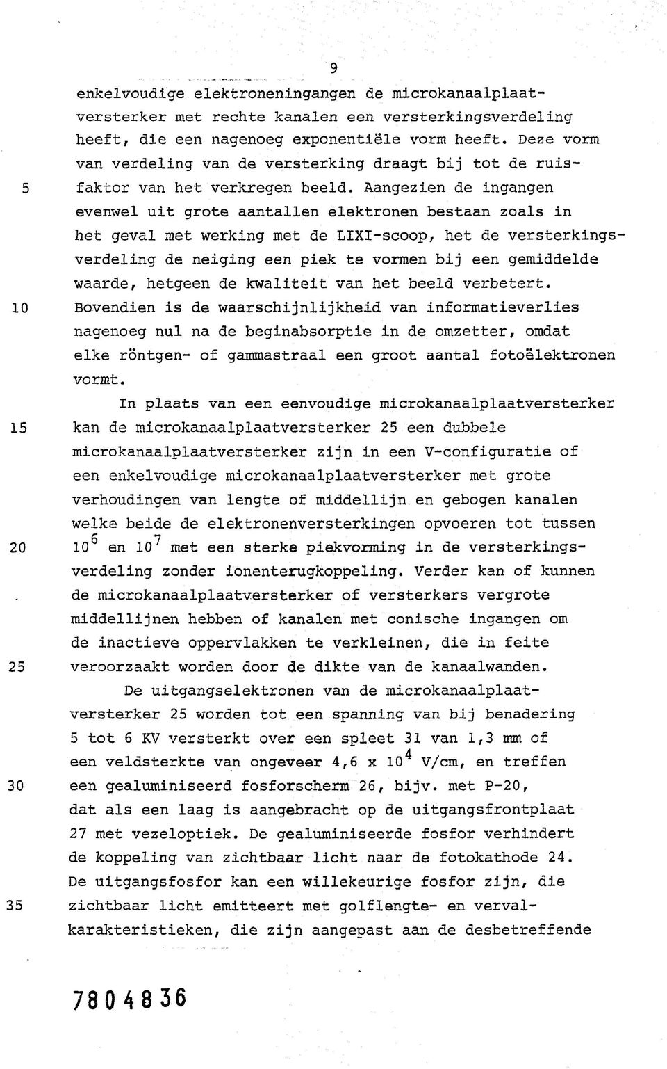 Aangezien de ingangen evenwel uit grote aantallen elektronen bestaan zoals in het geval met werking met de LIXI-scoop, het de versterkingsverdeling de neiging een piek te vormen bij een gemiddelde