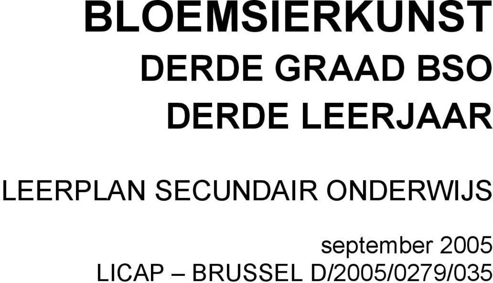 LEERPLAN SECUNDAIR