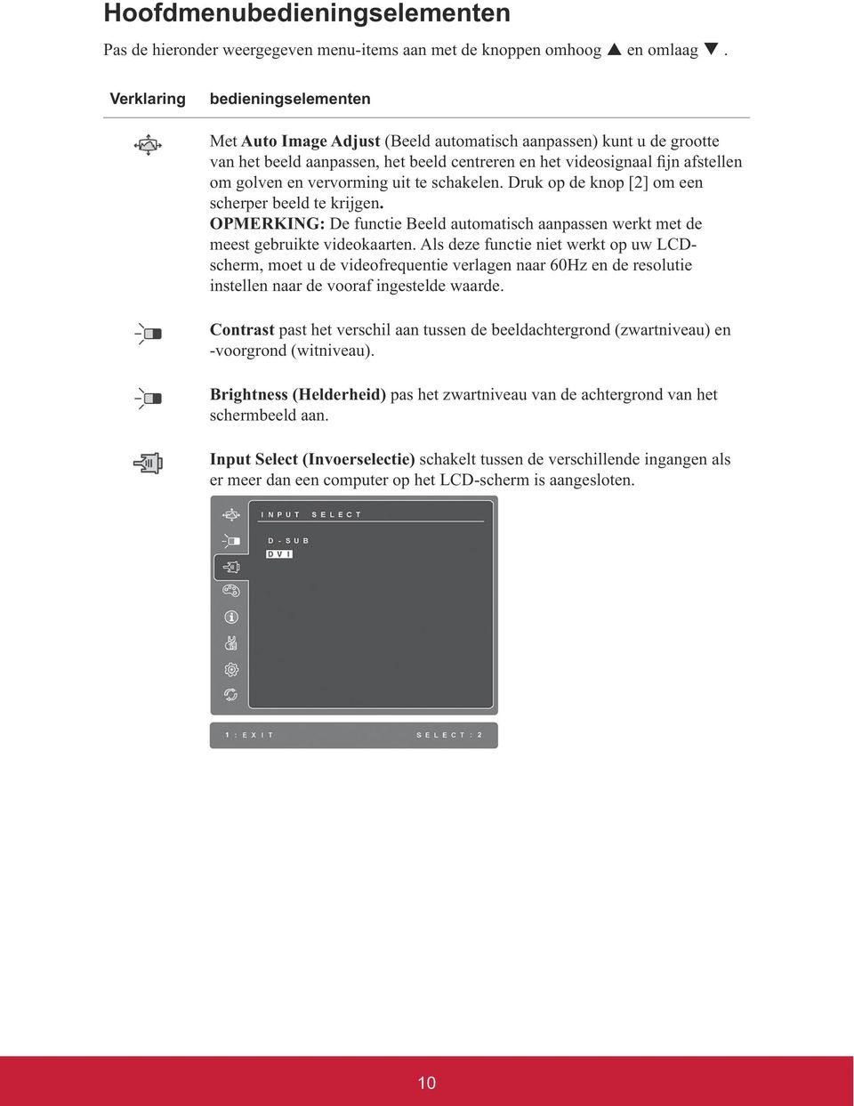 OPMERKING: De functie Beeld automatisch aanpassen werkt met de meest gebruikte videokaarten.