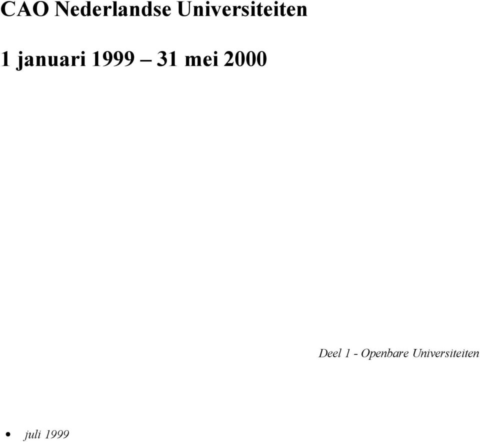 1999 31 mei 2000 Deel 1