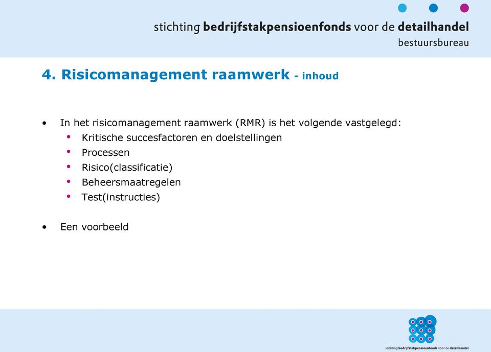 vastgelegd: Kritische succesfactoren en doelstellingen