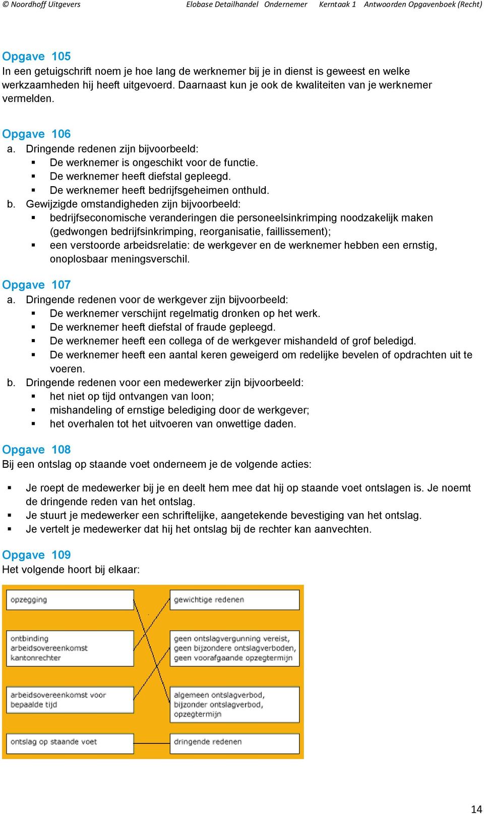 jvoorbeeld: De werknemer is ongeschikt voor de functie. De werknemer heeft diefstal gepleegd. De werknemer heeft be