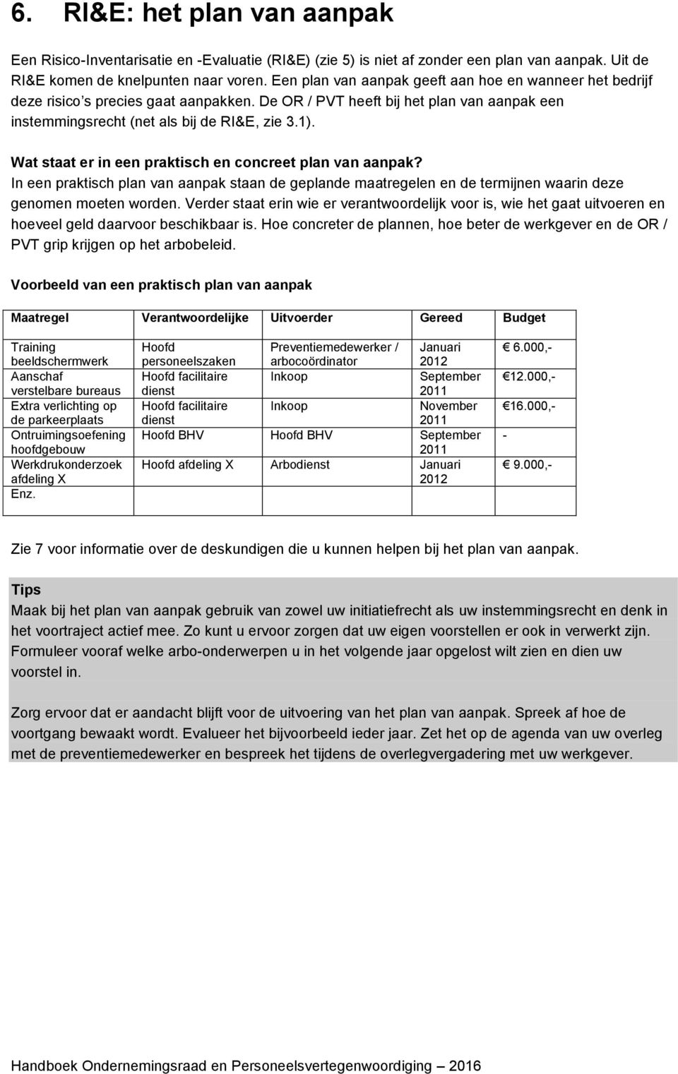 Wat staat er in een praktisch en concreet plan van aanpak? In een praktisch plan van aanpak staan de geplande maatregelen en de termijnen waarin deze genomen moeten worden.