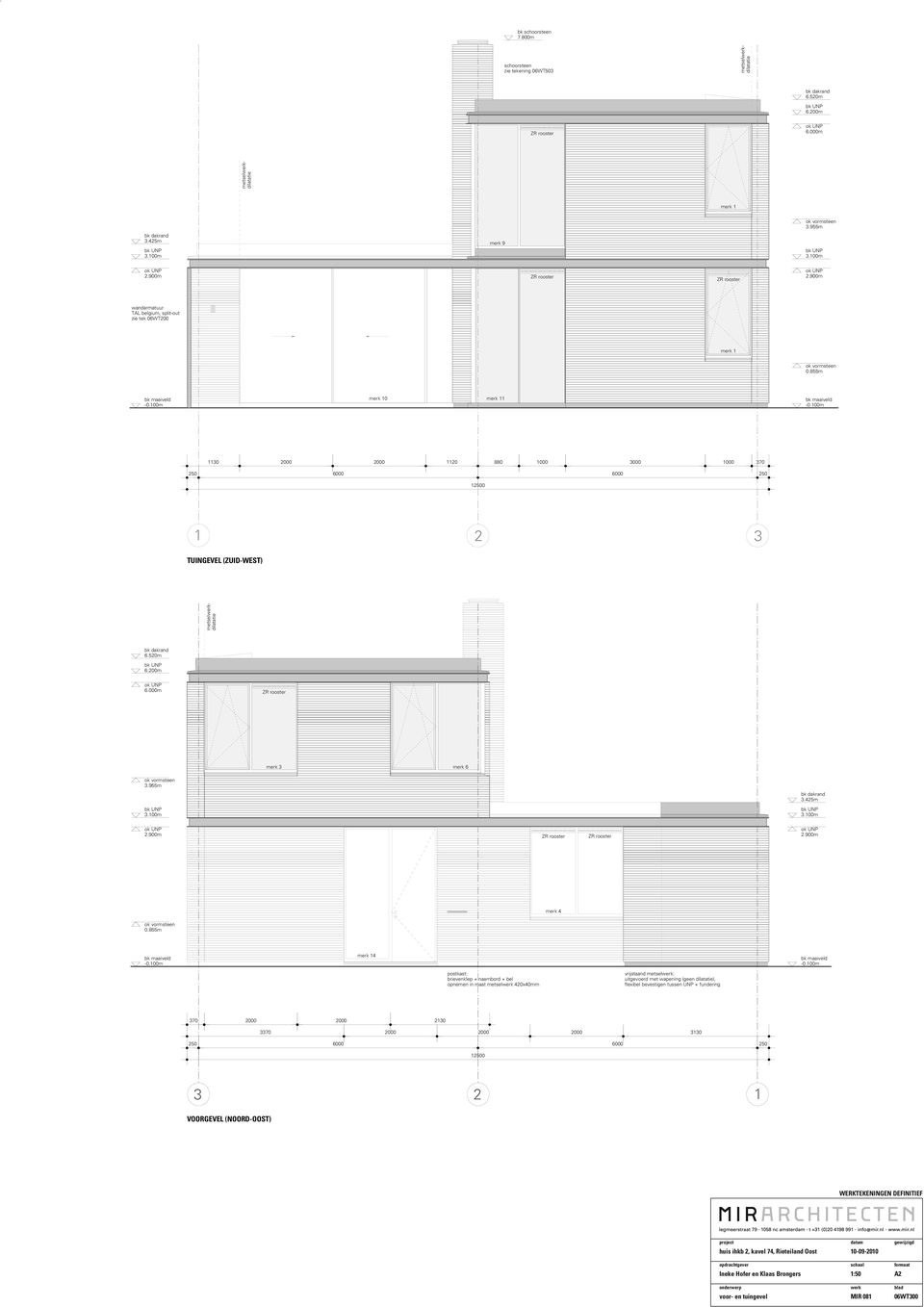 855m mek 14 postkast: bievenklep + naambod + bel opnemen in maat metsel 440mm vijstaand metsel: uitgevoed met wapening