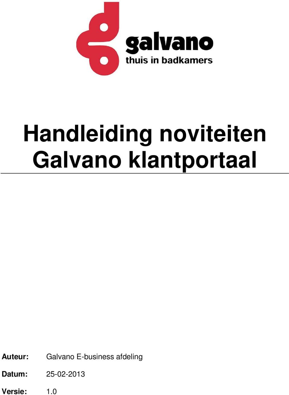 Auteur: Galvano E-business