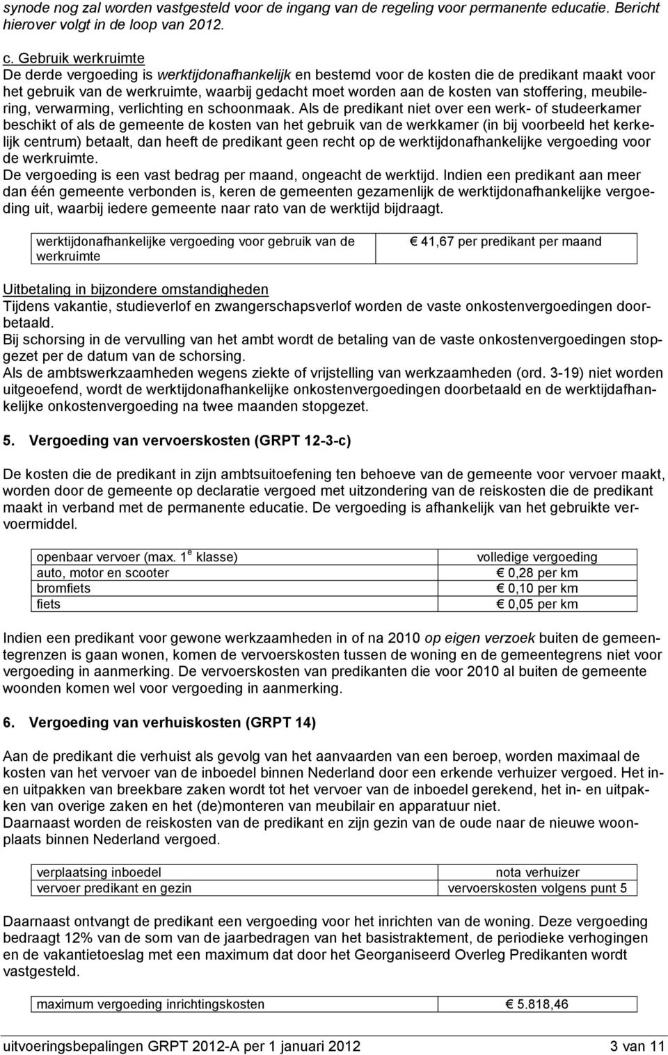 stoffering, meubilering, verwarming, verlichting en schoonmaak.