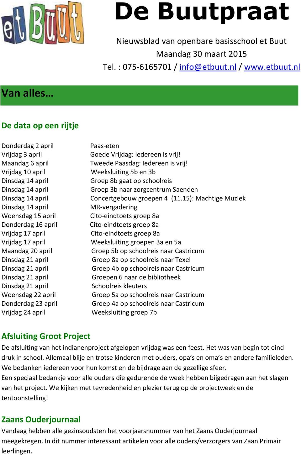 nl Van alles De data op een rijtje Donderdag 2 april Vrijdag 3 april Maandag 6 april Vrijdag 10 april Woensdag 15 april Donderdag 16 april Vrijdag 17 april Vrijdag 17 april Maandag 20 april Woensdag