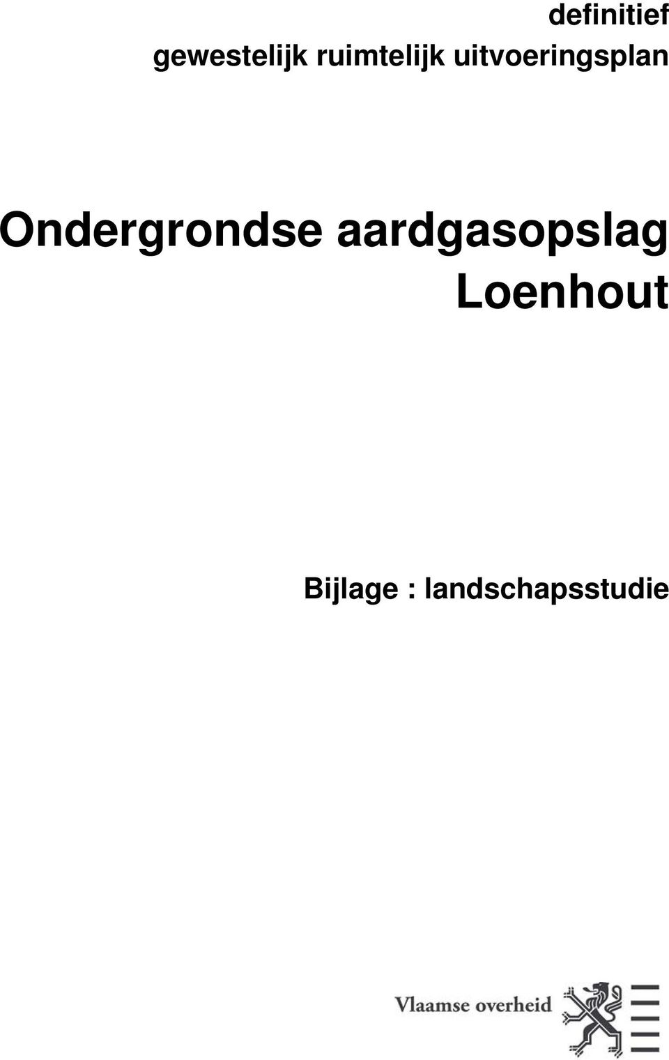 Ondergrondse aardgasopslag