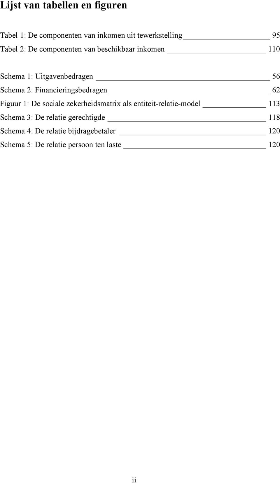 Financieringsbedragen 62 Figuur 1: De sociale zekerheidsmatrix als entiteit-relatie-model 113