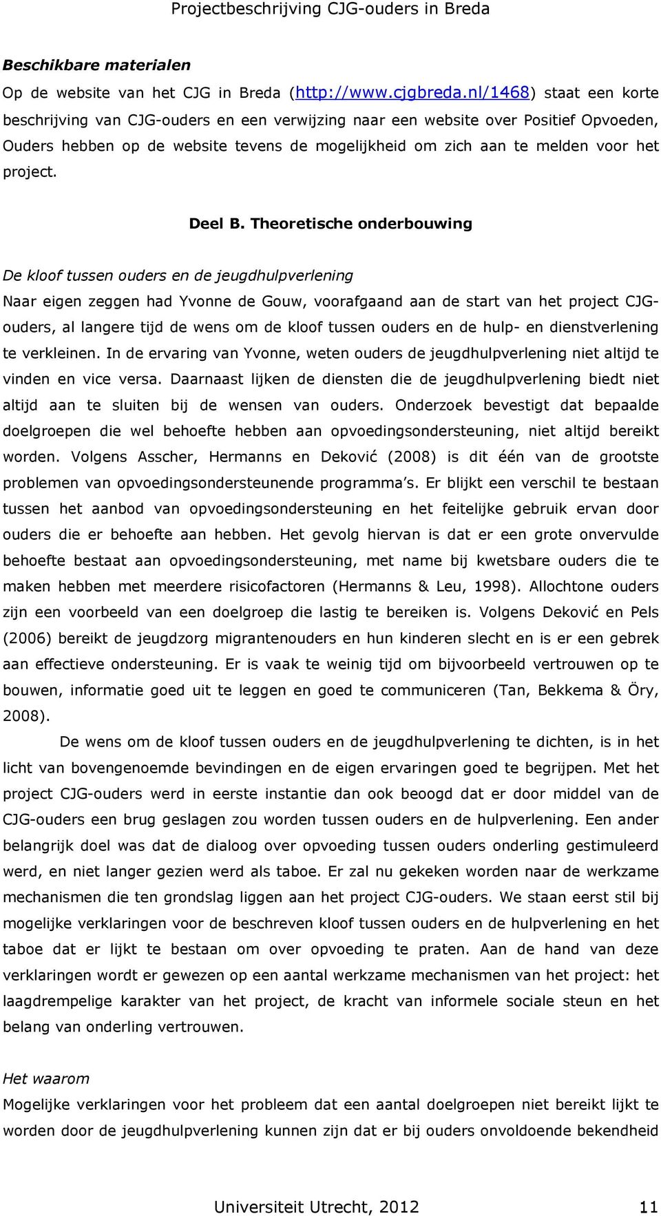 project. Deel B.