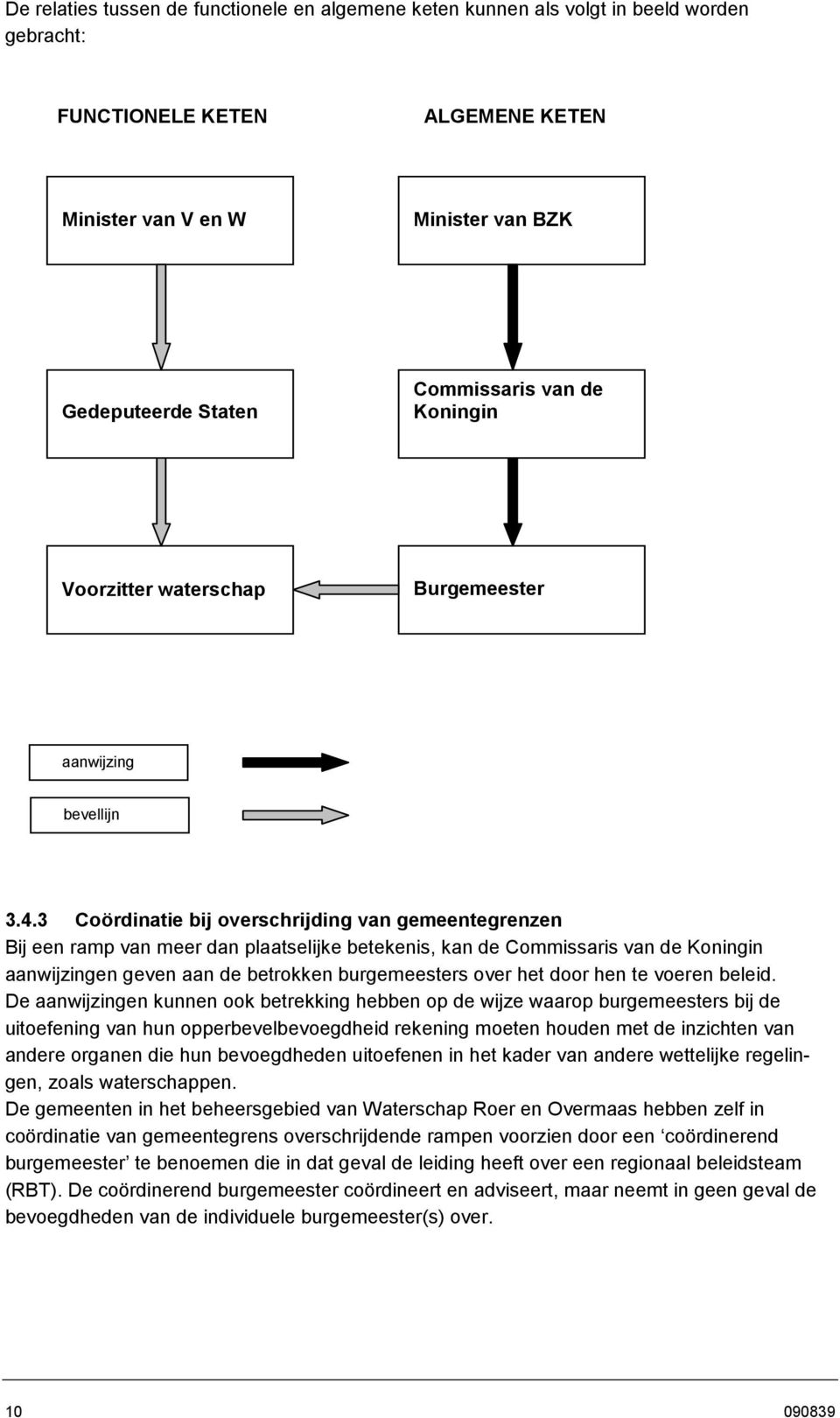 3 Coördinatie bij overschrijding van gemeentegrenzen Bij een ramp van meer dan plaatselijke betekenis, kan de Commissaris van de Koningin aanwijzingen geven aan de betrokken burgemeesters over het