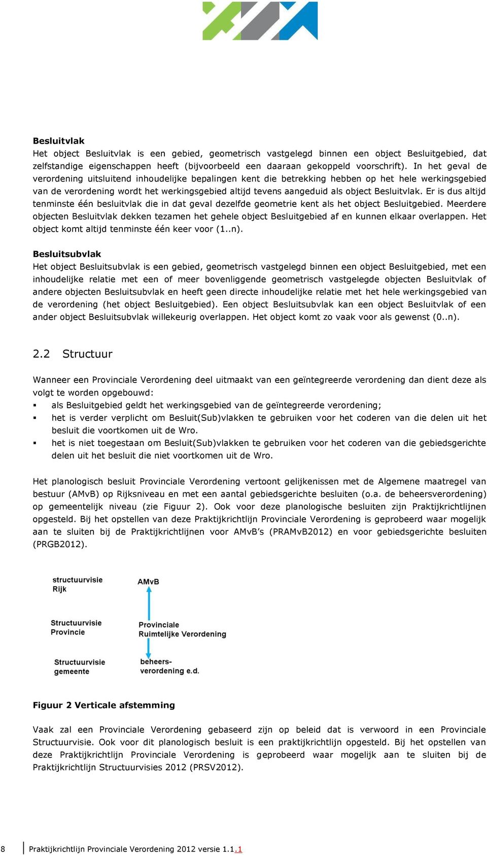 Besluitvlak. Er is dus altijd tenminste één besluitvlak die in dat geval dezelfde geometrie kent als het object Besluitgebied.