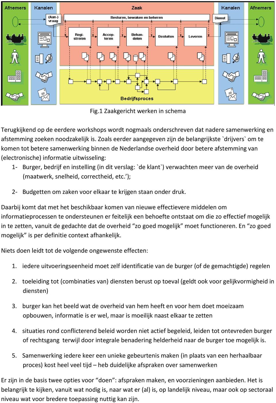 Burger, bedrijf en instelling (in dit verslag: `de klant`) verwachten meer van de overheid (maatwerk, snelheid, correctheid, etc. ); 2- Budgetten om zaken voor elkaar te krijgen staan onder druk.