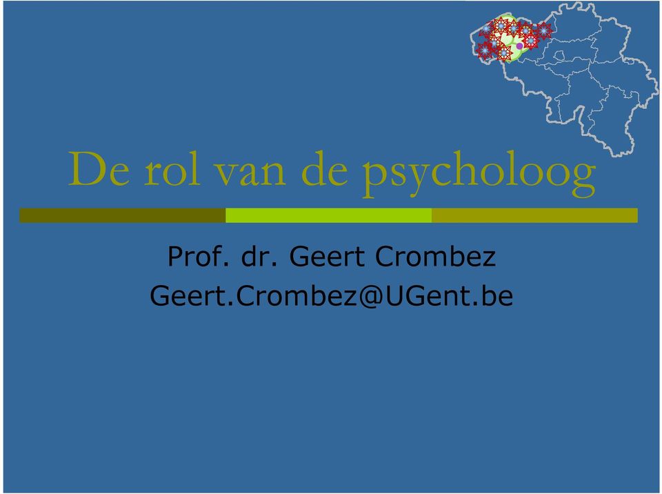 dr. Geert Crombez