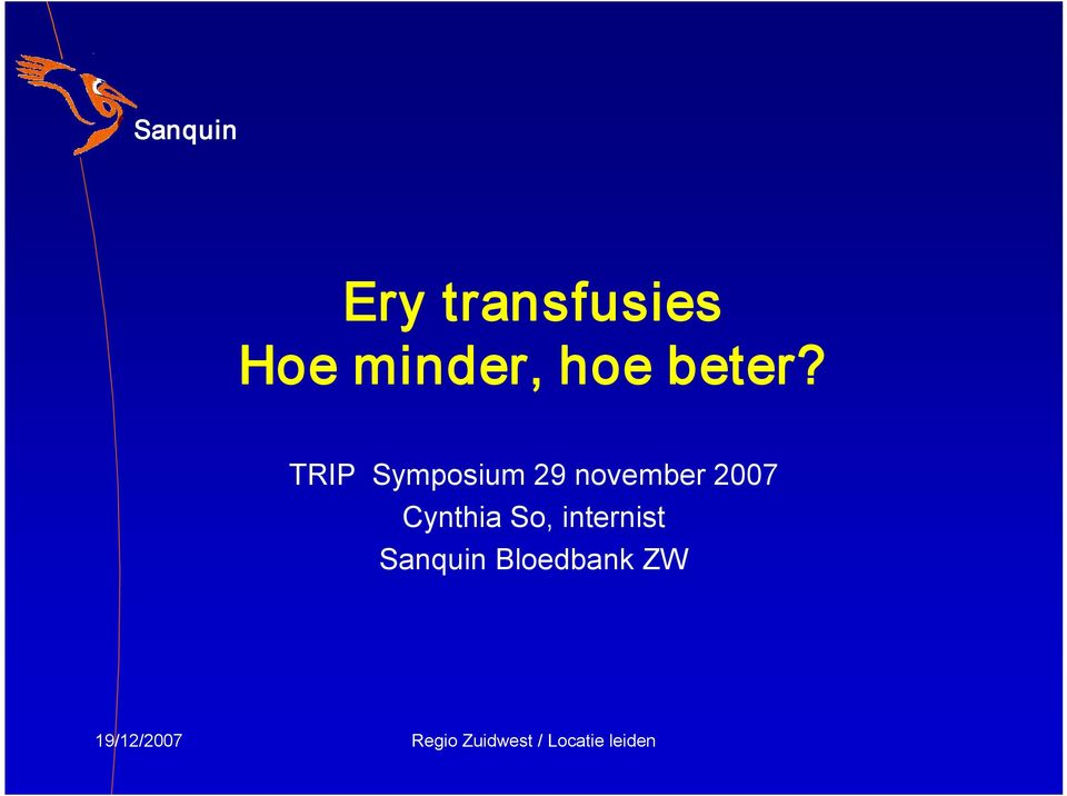 TRIP Symposium 29 november