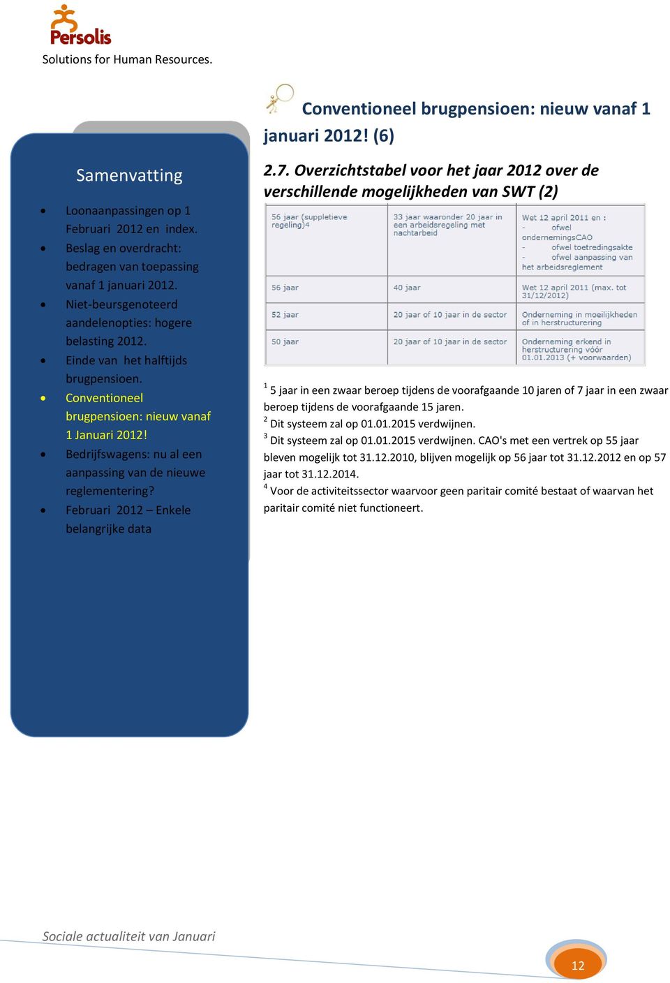 jaar in een zwaar beroep tijdens de voorafgaande 15 jaren. 2 Dit systeem zal op 01.01.2015 verdwijnen.