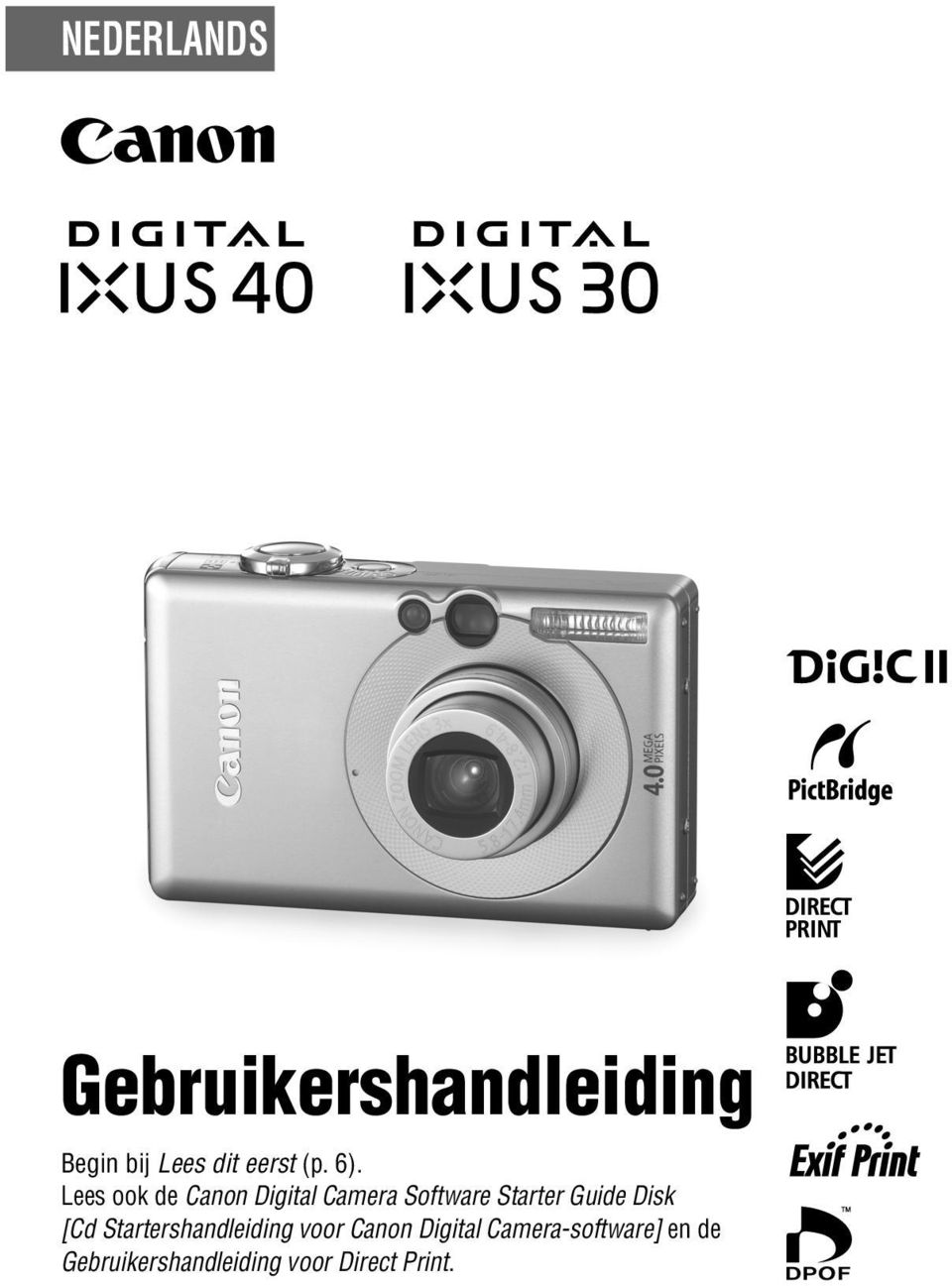 Lees ook de Canon Digital Camera Software Starter Guide