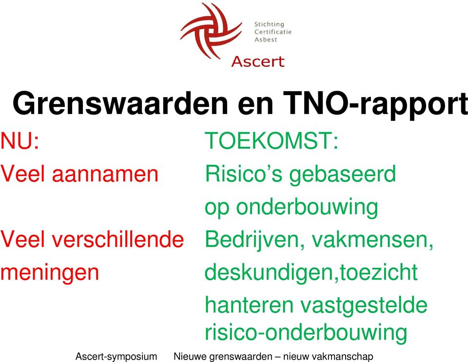 vakmensen, meningen deskundigen,toezicht hanteren vastgestelde