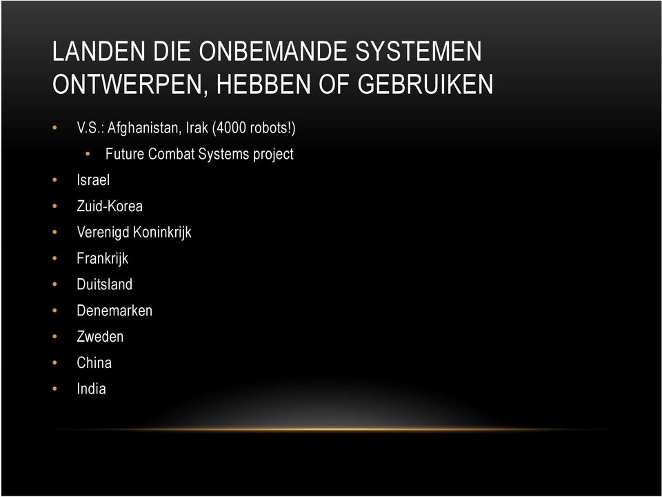 ) Israel Future Combat Systems project Zuid-Korea