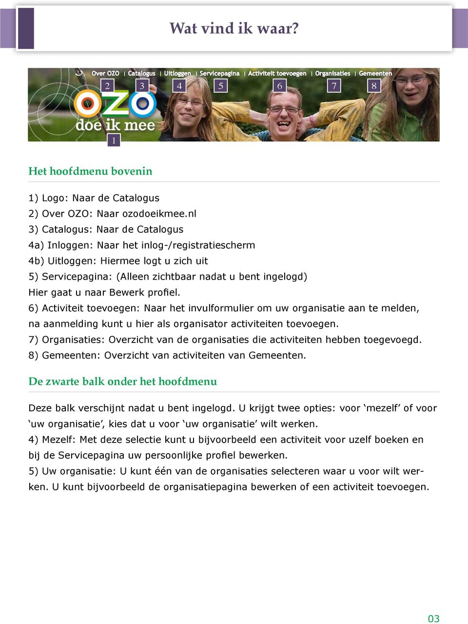 Bewerk profiel. 6) Activiteit toevoegen: Naar het invulformulier om uw organisatie aan te melden, na aanmelding kunt u hier als organisator activiteiten toevoegen.