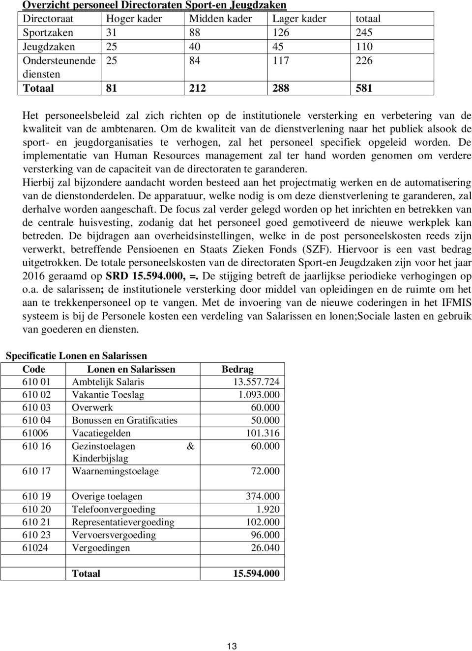 Om de kwaliteit van de dienstverlening naar het publiek alsook de sport- en jeugdorganisaties te verhogen, zal het personeel specifiek opgeleid worden.