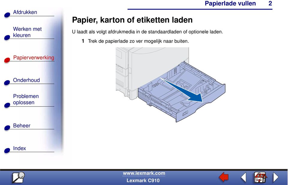 standaardladen of optionele laden.