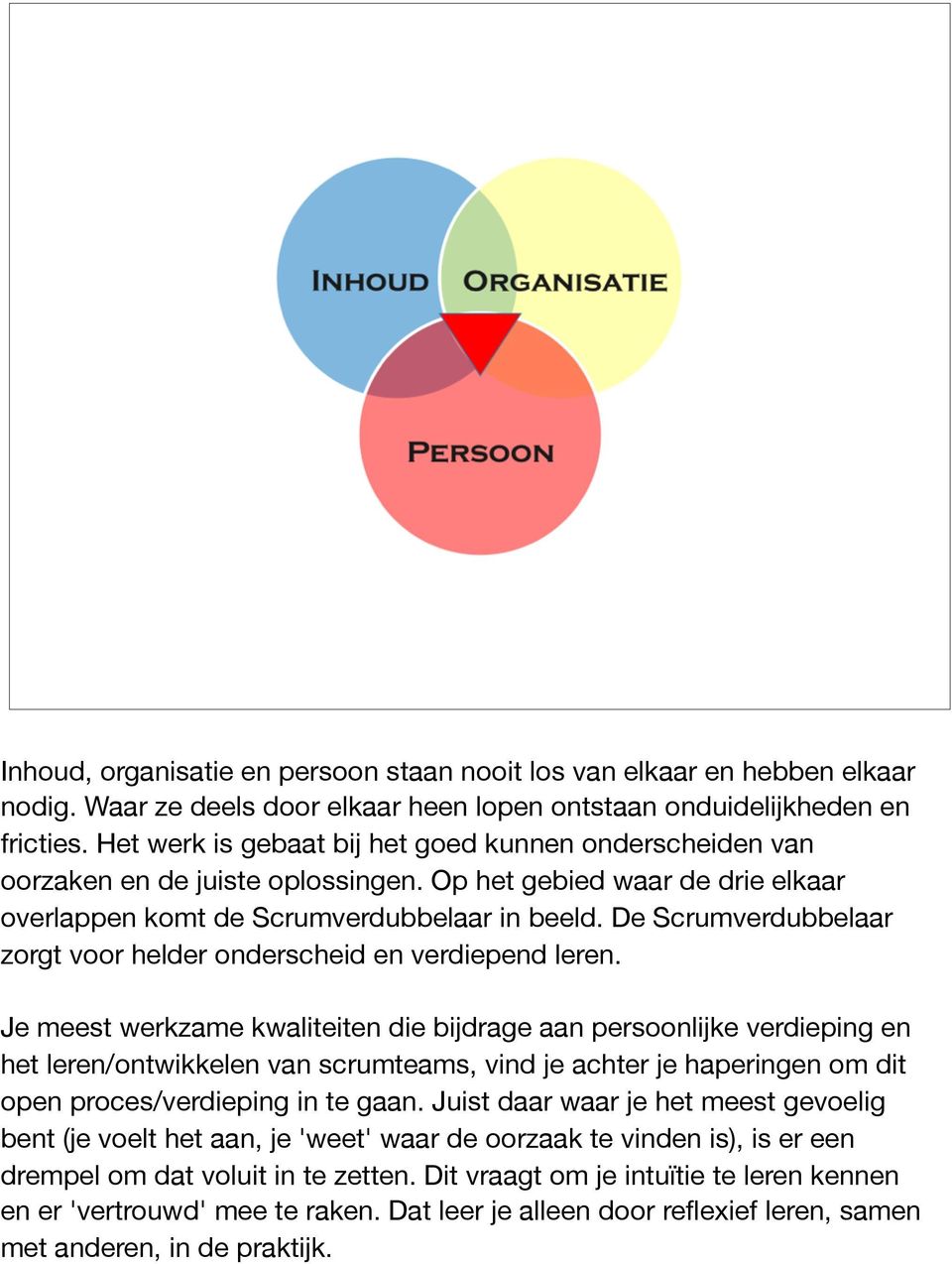 De Scrumverdubbelaar zorgt voor helder onderscheid en verdiepend leren.