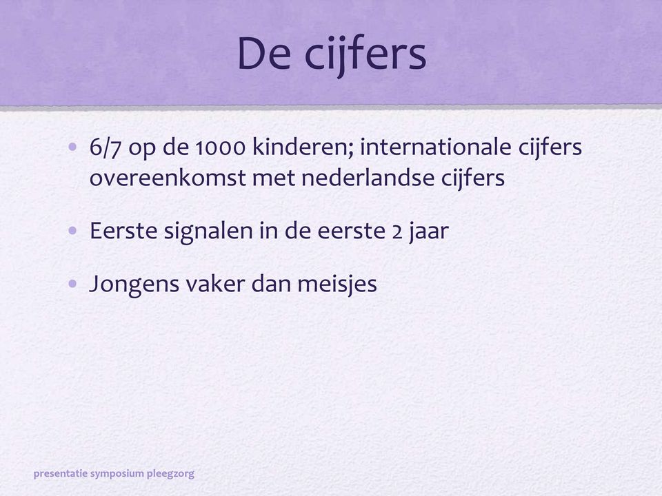 nederlandse cijfers Eerste signalen in