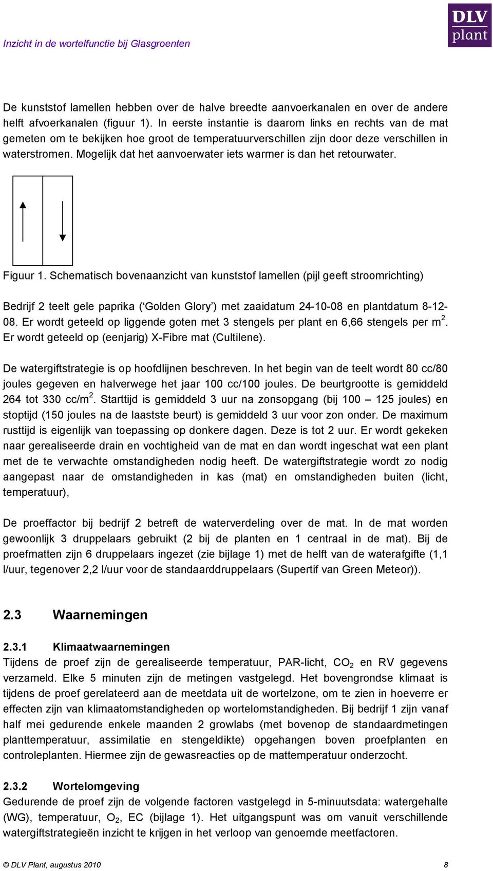 Mogelijk dat het aanvoerwater iets warmer is dan het retourwater. Figuur 1.