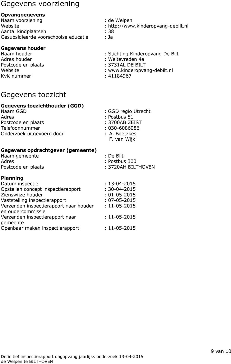 Website : www.kinderopvang-debilt.