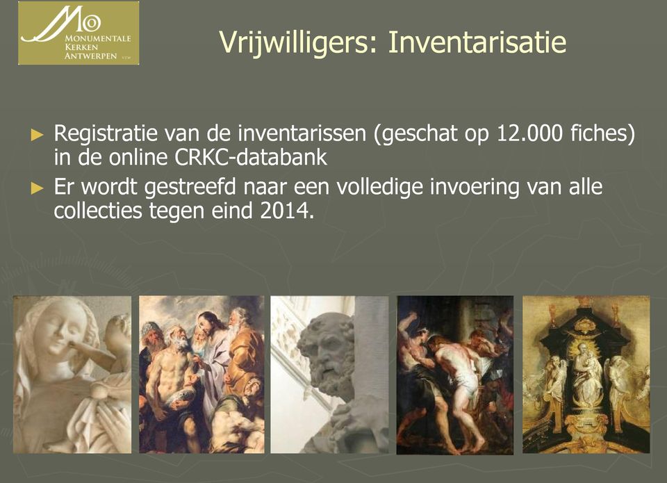 000 fiches) in de online CRKC-databank Er wordt