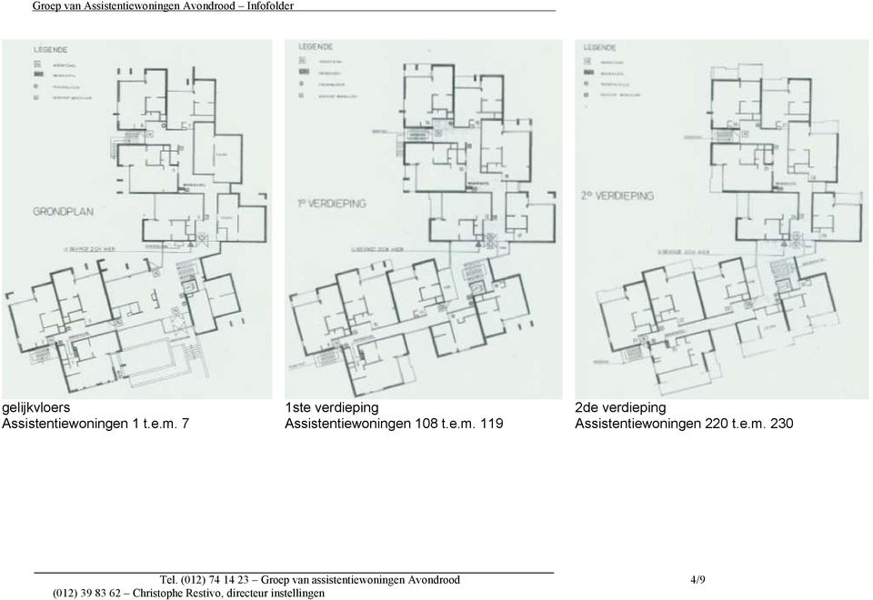 119 2de verdieping Assistentiewoningen 220 t.e.m.