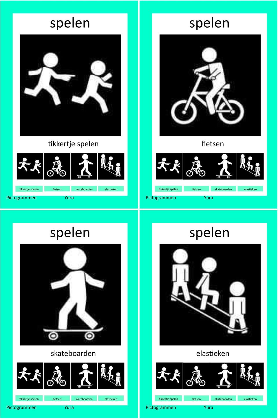 elastieken spelen spelen  elastieken tikkertje spelen fietsen