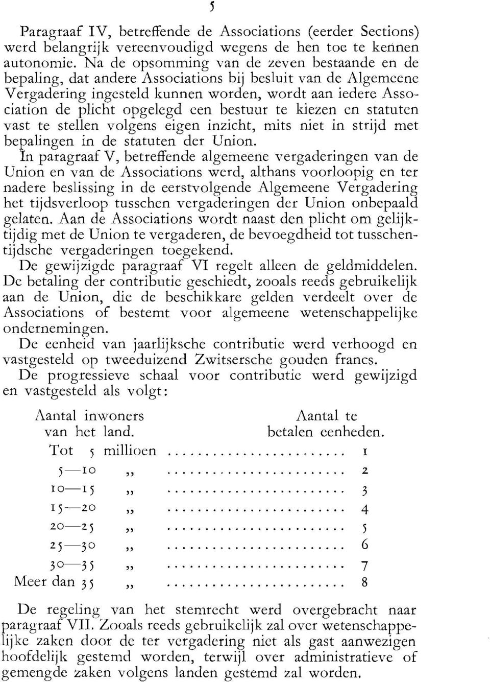 bestuur te kiezen en statuten vast te stellen volgens eigen inzicht, mits niet in strijd met bepalingen in de statuten der Union.