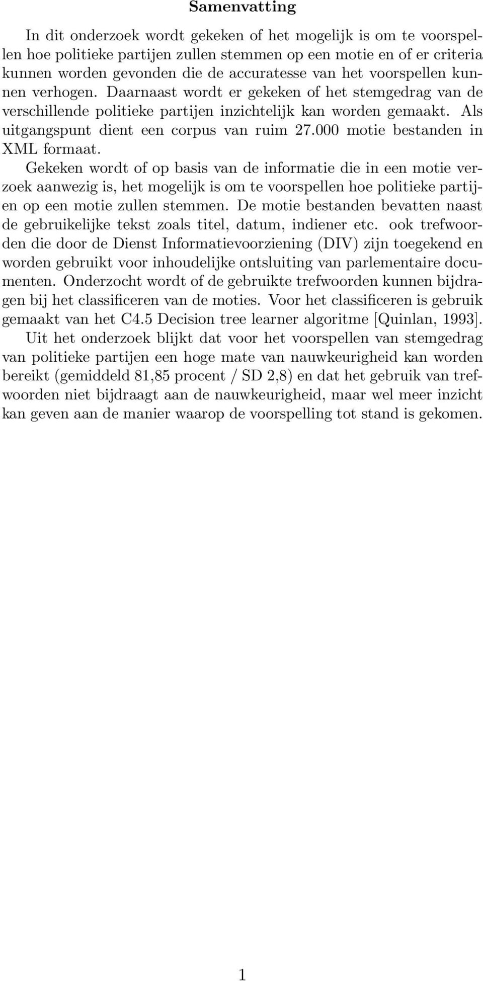 000 motie bestanden in XML formaat.