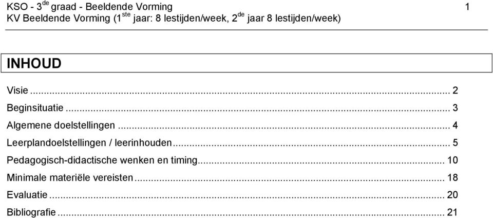 .. 4 Leerplandoelstellingen / leerinhouden.