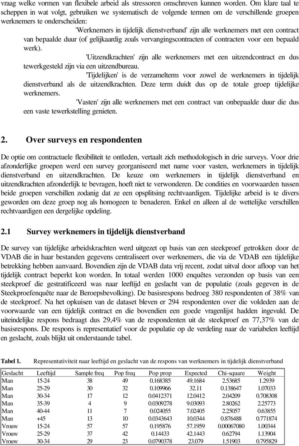 werknemers met een contract van bepaalde duur (of gelijkaardig zoals vervangingscontracten of contracten voor een bepaald werk).