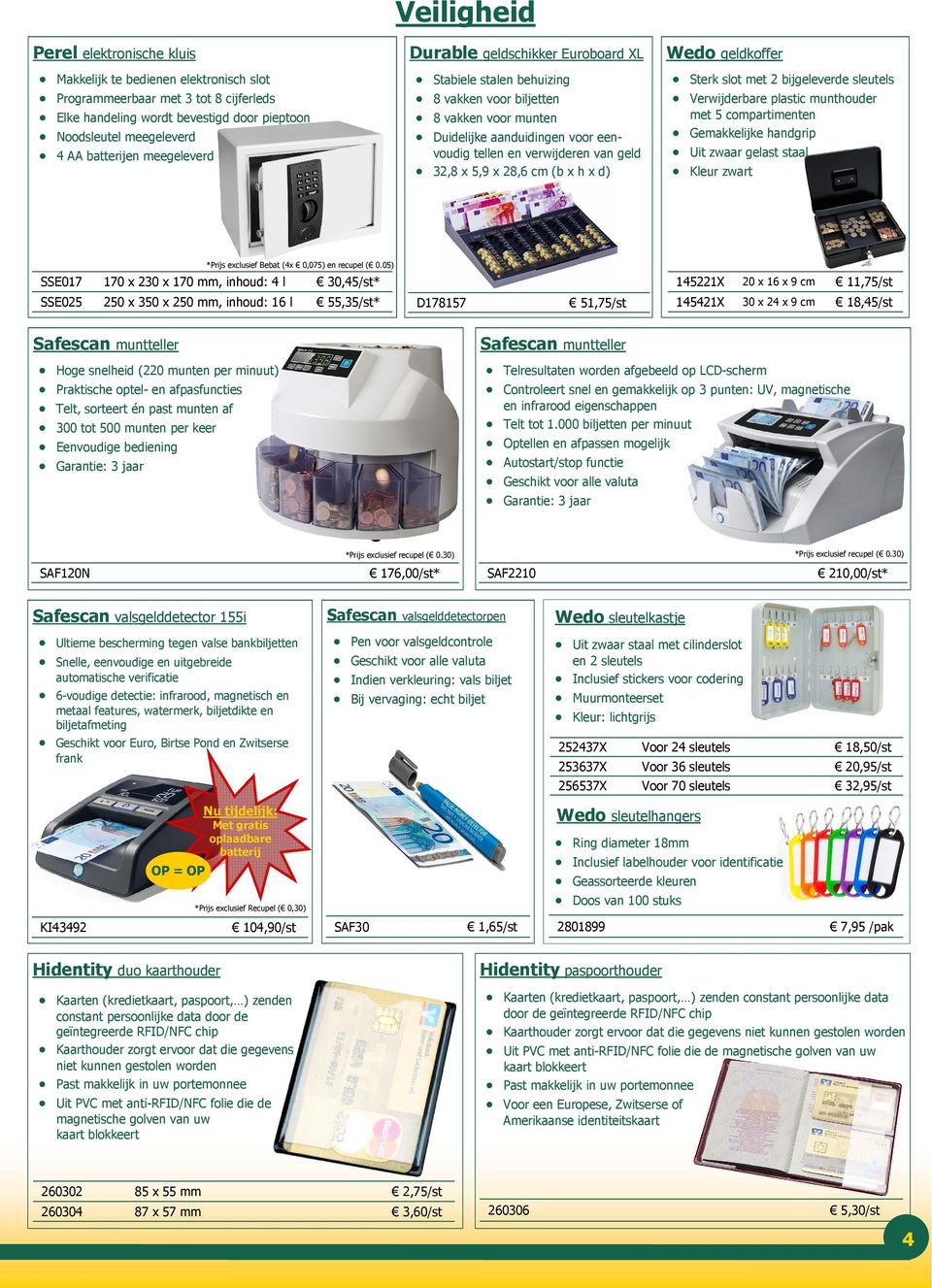 compartimenten 8 vakken voor munten Gemakkelijke handgrip Uit zwaar gelast staal Kleur Duidelijke aanduidingen voor eenvoudig tellen en verwijderen van geld 32,8 x 5,9 x 28,6 cm (b x h x d) *Prijs