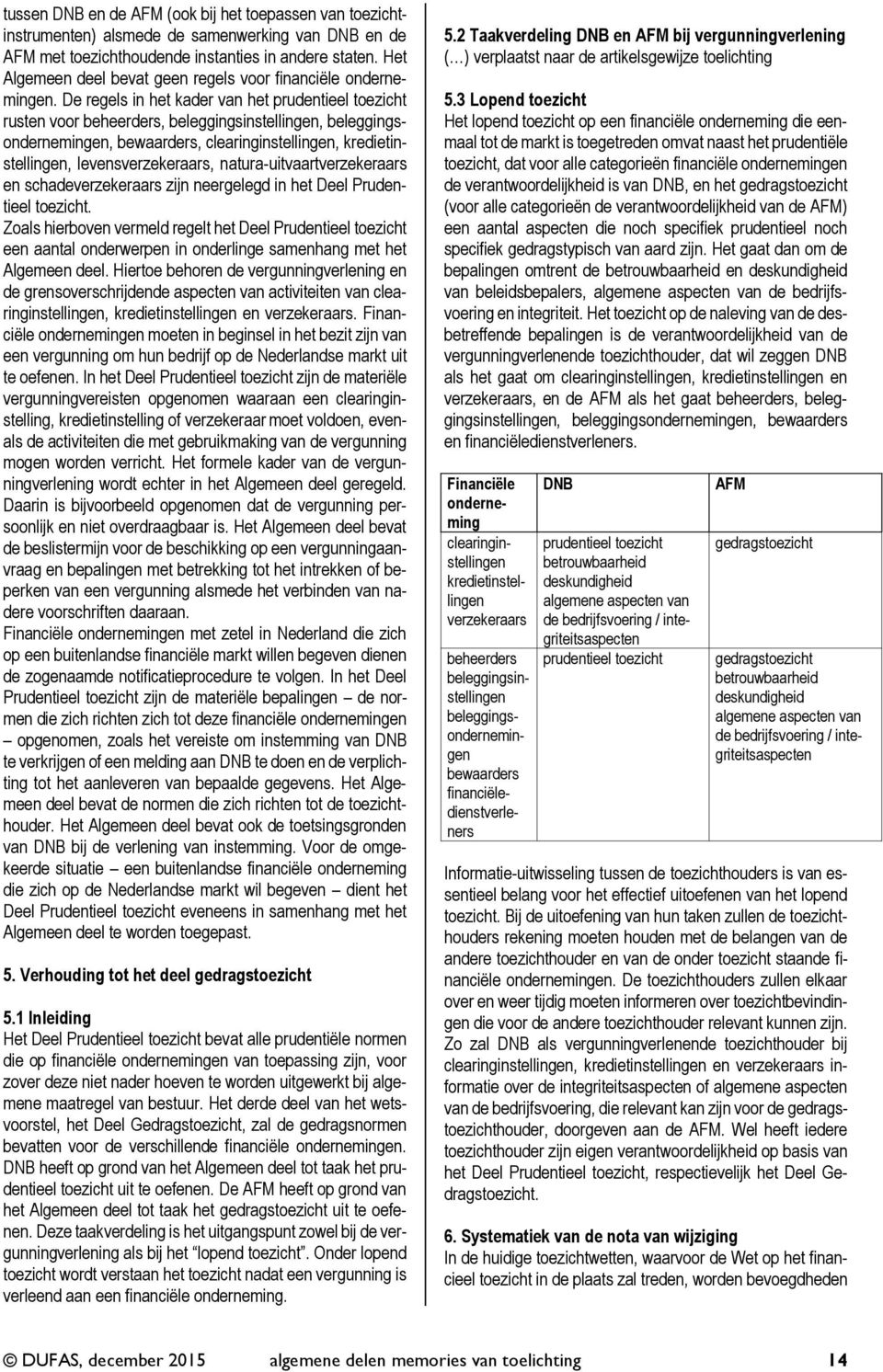 De regels in het kader van het prudentieel toezicht rusten voor beheerders, beleggingsinstellingen, beleggingsondernemingen, bewaarders, clearinginstellingen, kredietinstellingen, levensverzekeraars,