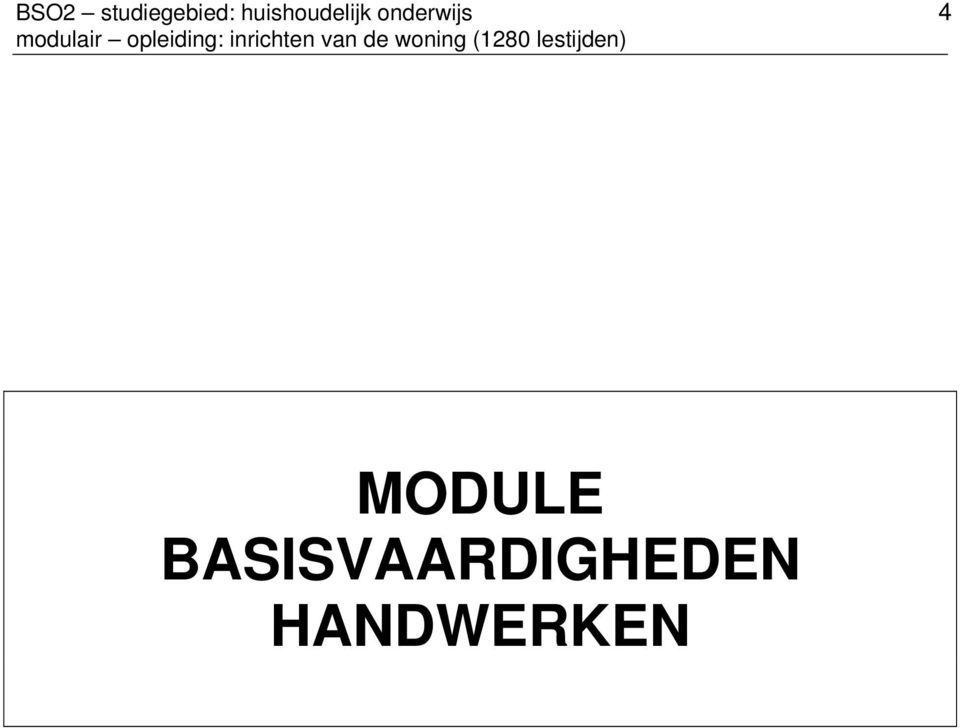 onderwijs 4 MODULE