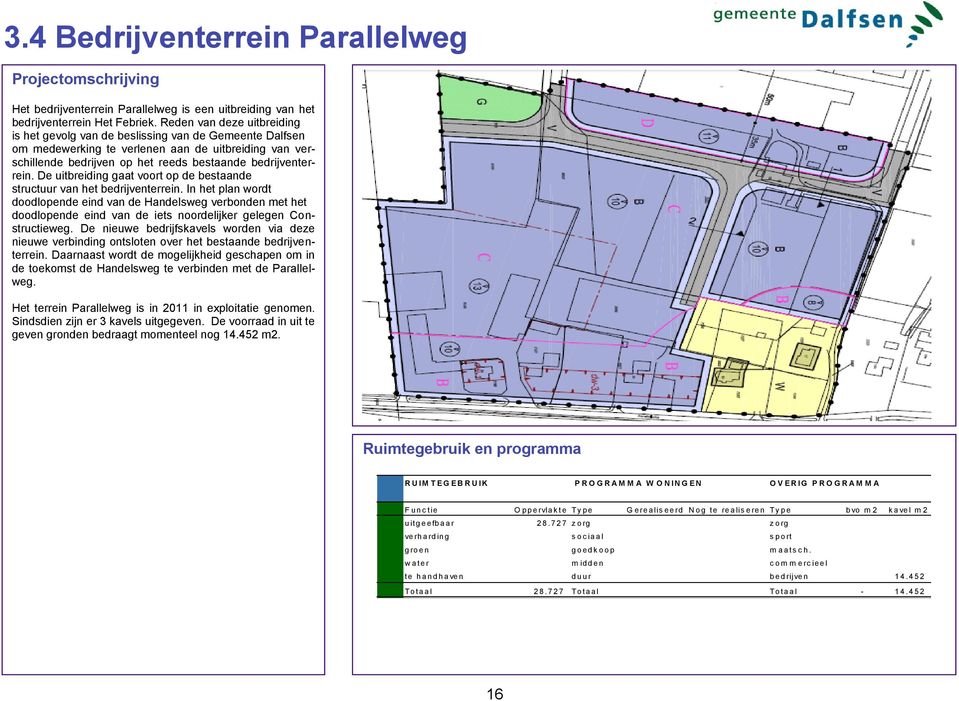 De uitbreiding gaat voort op de bestaande structuur van het bedrijventerrein.