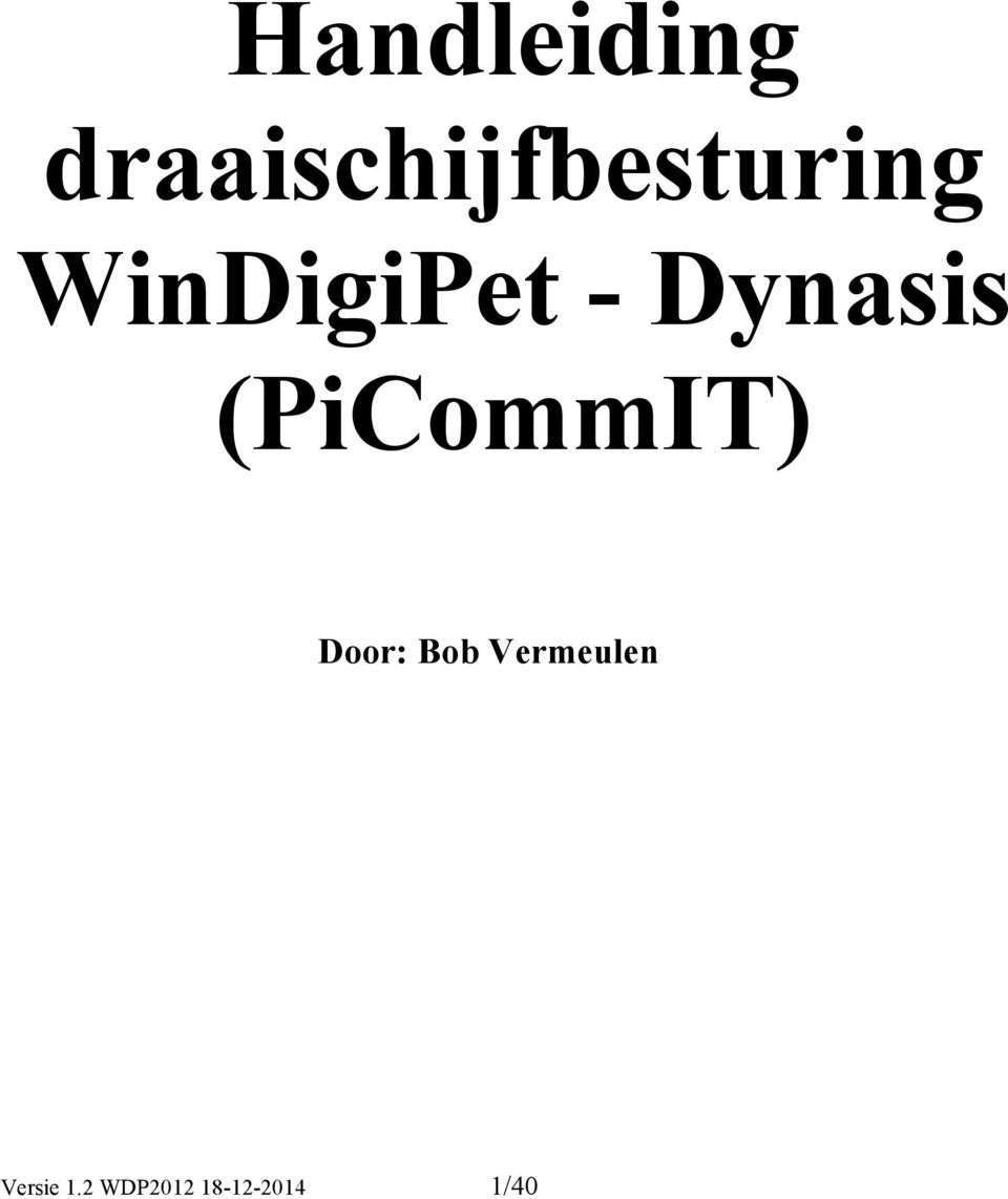 WinDigiPet - Dynasis